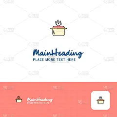 创造力,彩色图片,品牌名称,锅,平坦的,白色,黑色,设计,主厨,收集