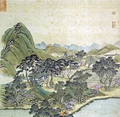 【PS素材】中国画山水、古建筑群（一） - 蓝色探戈 - 藍色探戈的音樂空間