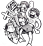 #腐向け アナログらくがきまとめ - 咲島的插画