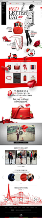 #Fashion web template #Red webdesign page   83oranges.com