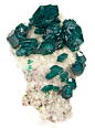 Dioptase on Calcite from Namibia
by The Arkenstone