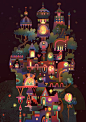 插画师 Matt Lyon 一组奇异城市插画设计 ​​​​