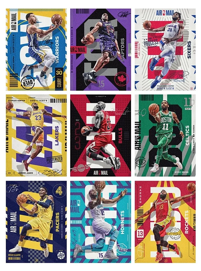 球星海报分享｜NBA篮球明星运动潮酷风海...