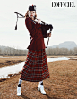 Indiah Lavers Parades Around In Fall Tartans Lensed By Chris Milo For L'Officiel Singapore June 2018 — Anne of Carversville