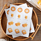 原创ins手绘可爱面包吐司人切片餐包烘焙包装装饰不干胶贴纸120枚-淘宝网
