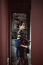 青色修图的写真摄影作品《    国色天香》