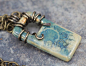 Stoneware Clay Necklace  Through The Window by pottery123 on Etsy, $26.00: 