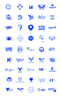 Dawid Cmok：一组个性化的蓝色标志设计 设计圈 展示 设计时代网-Powered by thinkdo3 #Logo#