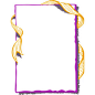 ribbon frame gold purple - http://www.wpclipart.com/page_frames/more_frames/ribbon_edge/ribbon_frame_gold_purple.png.html