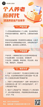 金融个人养老金产品介绍科普营销长图海报套装
