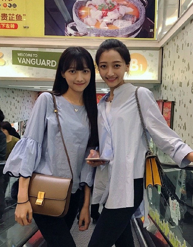 中山大学校花廖昱廖星一对超高颜值的双胞胎姐妹