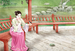 岚衣染竹青采集到浅黛入画