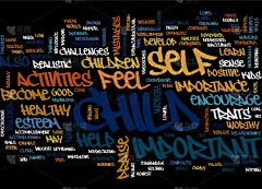 文字,儿童,重要,单词,概念,云,支撑,触摸,生病,爱