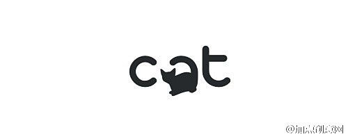 #加点创意# 以猫为元素的logo设计作...