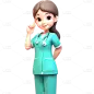 3D护士系列人物贴纸