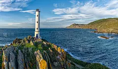 the Cabo Home lighthouse in western Galicia