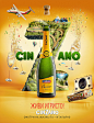 Cinzano. Live sparkling : We are proud to present our new project for Cinzano sparkling wine we were working on this year.The challenge was to put together a full bunch of different things and details in one composition and to convey the holiday and party