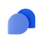 Chat Bubble 3D Illustration