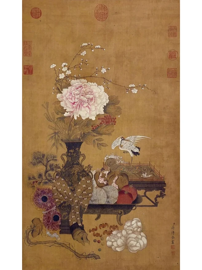 【历代名家画岁朝清供图】-花瓣网