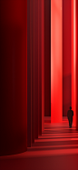 karenturner8965_a_man_is_standing_in_front_of_a_red_wall_with_l_e629c606-ade0-4d81-b27f-b77f4e7b9654