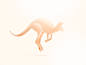 Kangaroo - Wind Animals kangaroo illustration usama xalion animals wind
