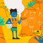 National Parks : Set of 10 illustrations for the National Parks foundation. Our task was to illustrate 10 famous American sights and landmarks in a fun way.
