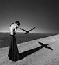 Surreal Self Portraits by 22 Year Old Artist Noell S. Oszvald who Began Photographing and Editing a Year Ago surreal portraits conceptual black and white 