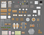 “2d Furniture Floorplan Top View Psd Model Render Black”的图片搜索结果