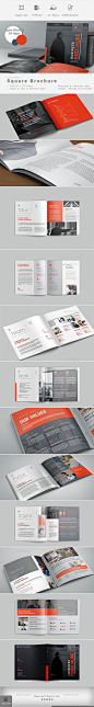 Brochure — InDesign INDD #square catalog #creative brochure • Available here → https://graphicriver.net/item/brochure/19446315?ref=pxcr