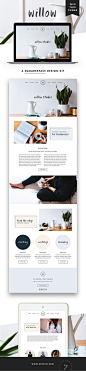 GIVEAWAY! Introducing our latest web design for Squarespace, Willow! If you’ve been thinking about sprucing up your blog or web design, there's no time like the present. Simply follow us @Station Seven | Blogging, Web Design, + Entrepreneur Tips and repin