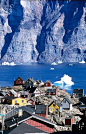 海崖村，格陵兰岛
Sea Cliff Village, Greenland