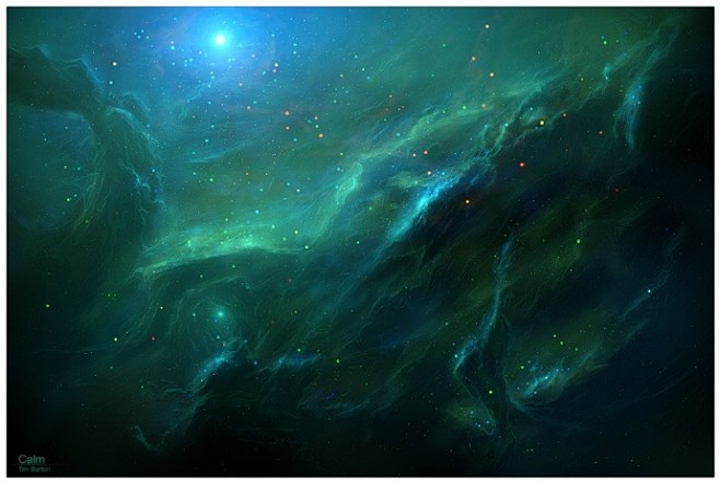 璀璨星空。｜来自美国艺术家Tim Bar...