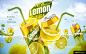 海水 柠檬 夏日 创意 饮料海报 酒水饮料 酒水饮料广告海报平面设计