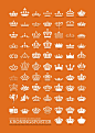KRONINGSPOSTER - A poster by ii11 that gathers the crowns used in logos of Dutch companies that have earned the privilege of adding the Royal Crown to their own logo after being in business for more than 100 years and a leader in their field.