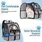 Amazon.com : GoHimal Pet Carrier Backpack for Dogs and Cats,Puppies,Ventilated Design Breathable Dog Carrier Backpack,Cat Bag for Hiking Travel Camping Outdoor Use,Gray : Pet Supplies