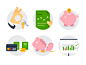 Domain - illustration Icons