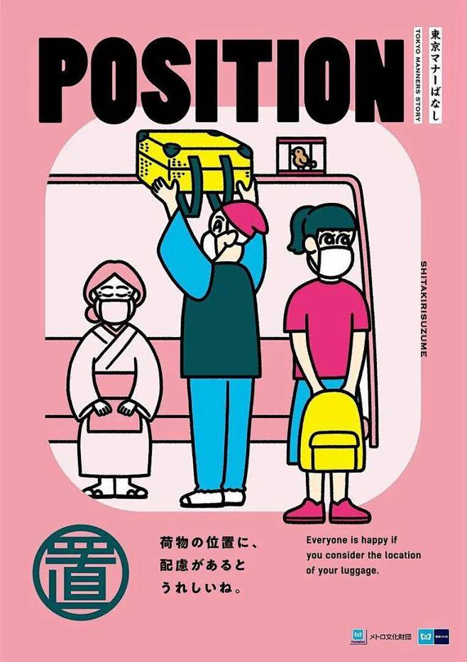 2020东京METRO礼仪海报[主动设计...