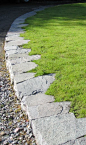gravel and lawn edge