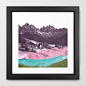 Mt Colour Framed Art Print by Rhys | Society6
