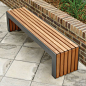 Plaza I Bench | Contemporary Street Furniture | Broxap