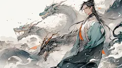 古风神话青龙壁纸