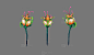 灯笼花，花苞，含苞待放的花骨朵 - 植物模型 蛮蜗网
