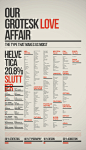 A Grotesk Love Affair on Behance 平面 海报 排版 poster layout 【之所以灵感库】__排版精选之网格化  _急急如率令-B13487066B- -P77025848P- _T2019416 ?yqr=11376172# _排版采下来_T2019416 