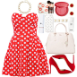 A fashion look from July 2015 featuring strapless dress, pointy-toe pumps and pink purse. Browse and shop related looks.