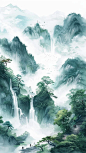中式美学｜用AI画山水(含咒语） - 小红书