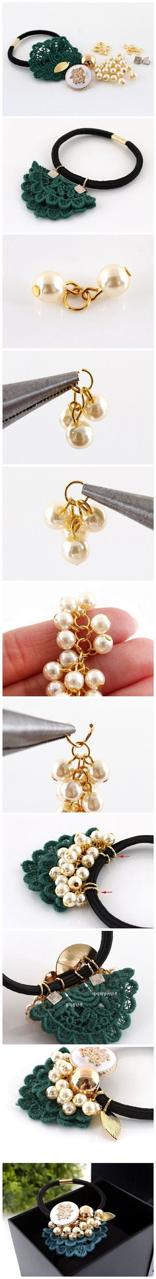 收集的几款DIY发饰教程
#diy# #...