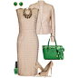 This early Spring set features one of the Michael Kors bags I like in a bold, bright green. The shoes are also Michael Kors. The dress and jacket can be found at Long Tall Sally. Happy St. Patrick's Day!