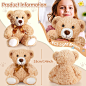 Amazon.com: 9 Pcs 14 inch Bears Stuffed Animals Toys Soft Plush Bears Cute Bears Dolls for Baby Shower Graduation Birthday Wedding Gift Home Decoration (Light Brown) : Toys & Games