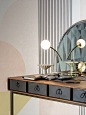 Spring interiors : Fifties geometries and fresh pastel colors 