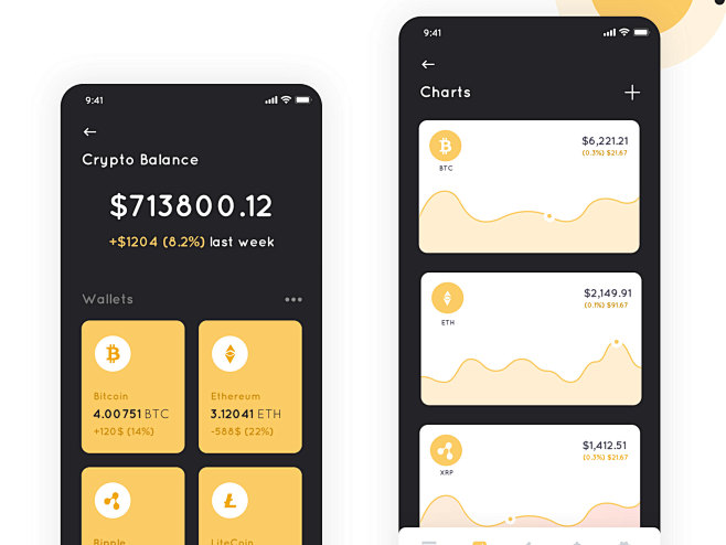 app uiUI设计数字货币界面设计移动...
